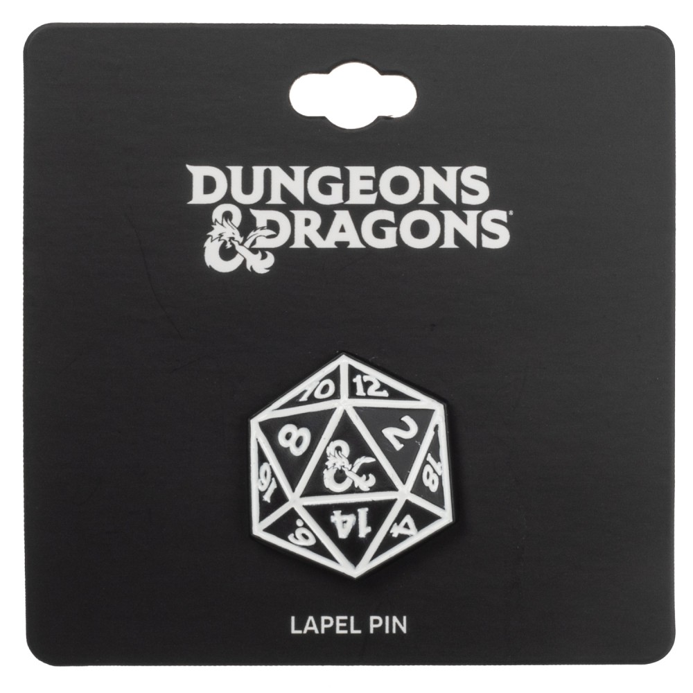 Dungeons and Dragons Dice Lapel Pin