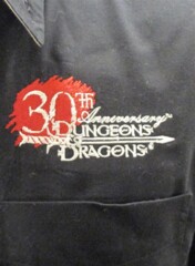 Dungeons and Dragons 30th Anniversary Button Down with Pocket Mens Large New