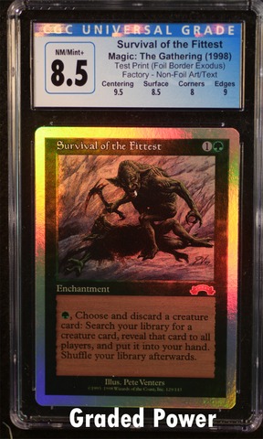 Survival of the Fittest CGC 8.5 FOIL BORDER EXODUS - Magic