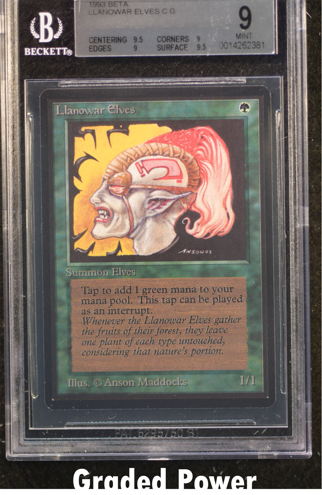 Llanowar Elves BGS 9 QUAD++ (2381)