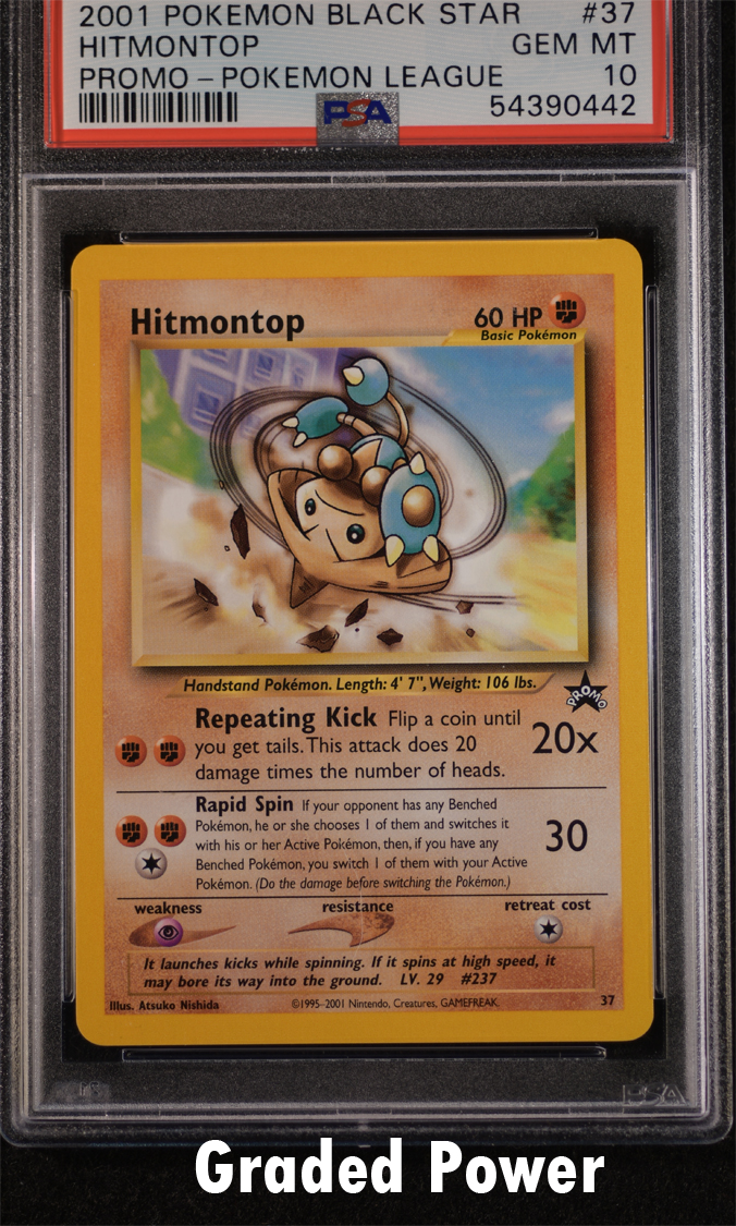 Hitmontop PSA 10 Black Star Promo #37