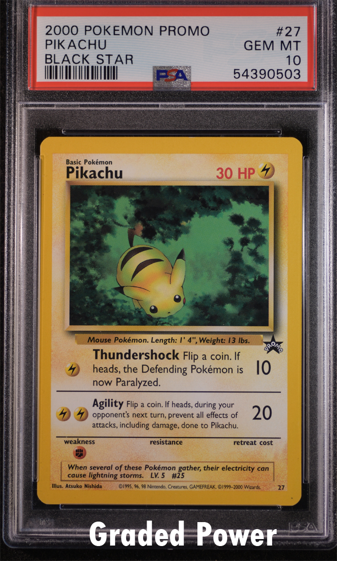 Pikachu PSA 10 Black Star Promo #27