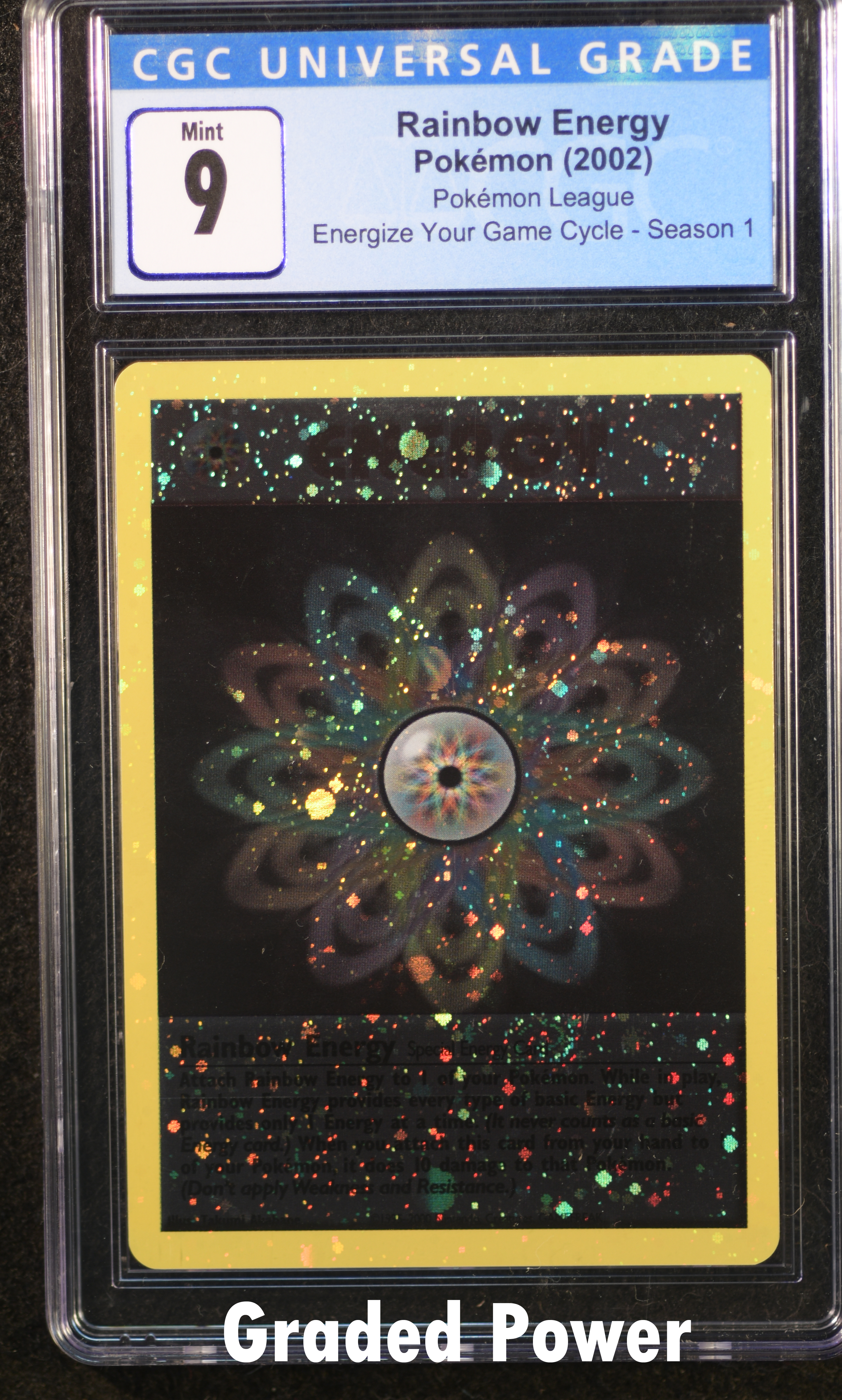Rainbow Energy CGC 9 Holo (9098)