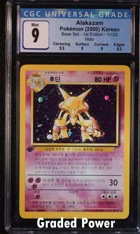 Alakazam selling BASE SET Shadowless CGC Near Mint