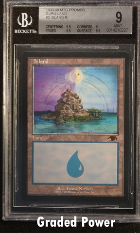 Guru Land Island 9 (0227) - Magic Graded Cards » Promo - Graded Power