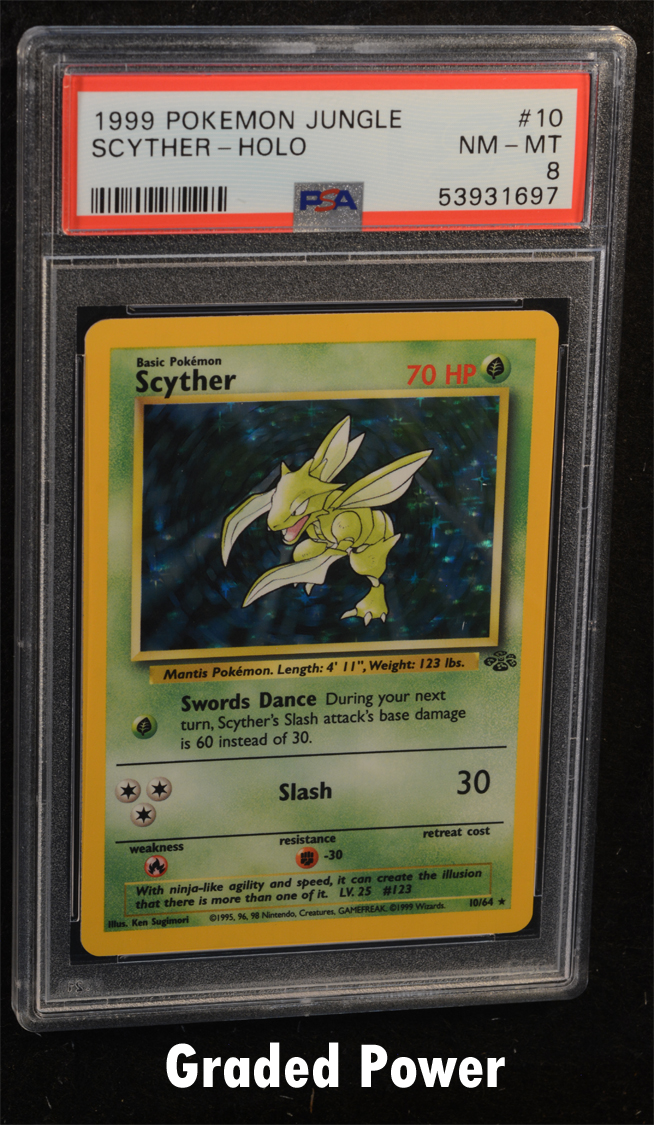Scyther PSA 8 Holo (1697) 10/64