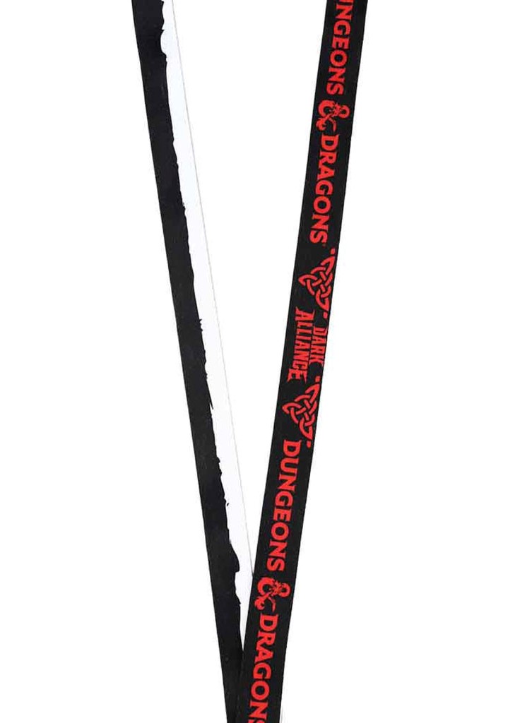 D&D Black & Red Dark Alliance Lanyard & Charm