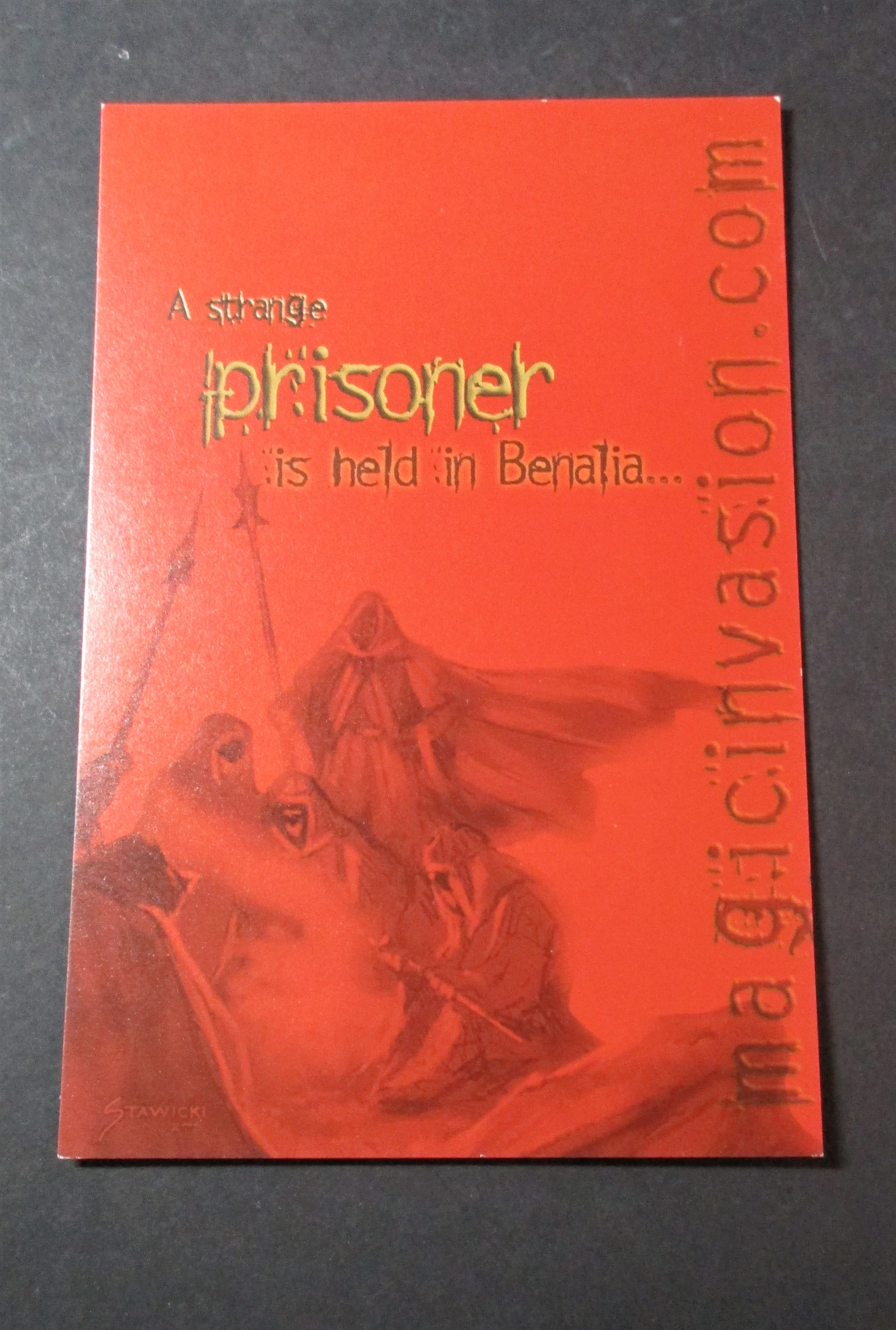 MTG Invasions PostCard (Red) Prisoner