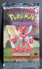 Neo Discovery 1st Edition Scizor Artwork Booster Pack Unweighed