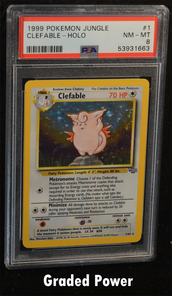 Clefable PSA 8 Holo (1663) 1/64