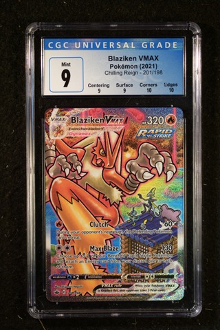 Blaziken Vmax Character Rare: CGC Mint 9.5 on sale