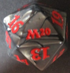 M20 Oversized 32 mm Spindown Dice (Dark Gray)