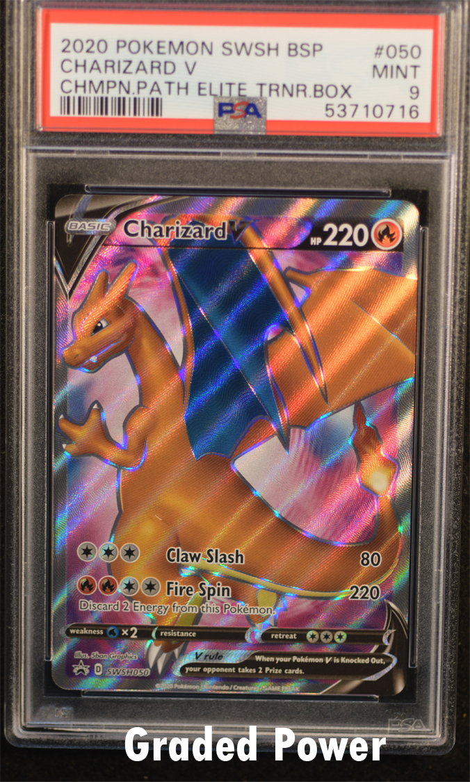 Mint 9 graded PSA charizard & outlet CGC Kingdra SWSH