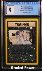 Professor Elm Best of Game CGC 9 Reverse Holo (9144)