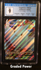 Togekiss VMAX CGC 9 xQUAD++ Holo (7182) 141/185