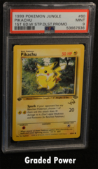 Pikachu Jungle 1st Ed. W Stamp PSA 9 (7636) 60/64