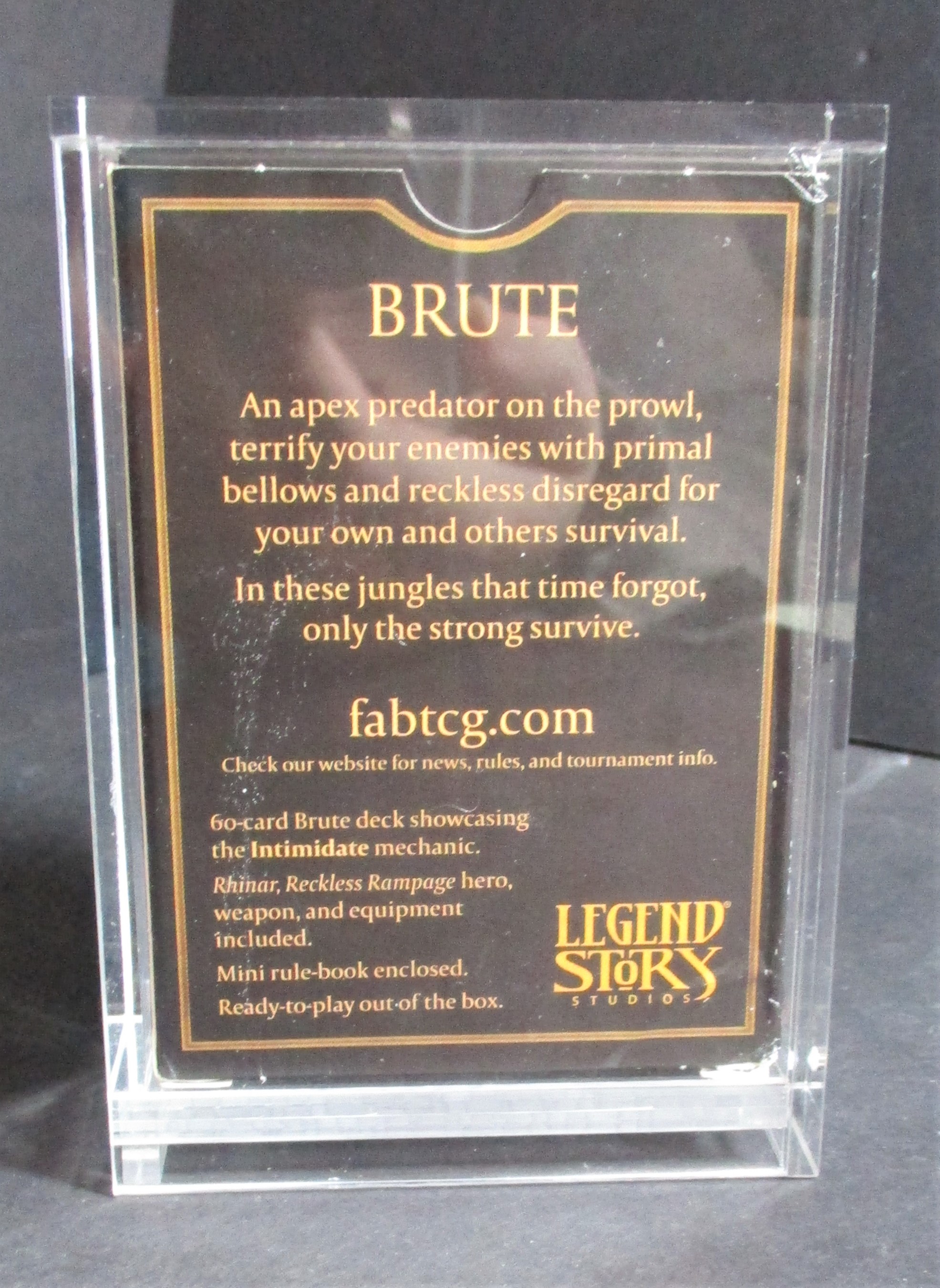 5x Flesh and Blood Starter Deck Acrylic Display Guard (60011)