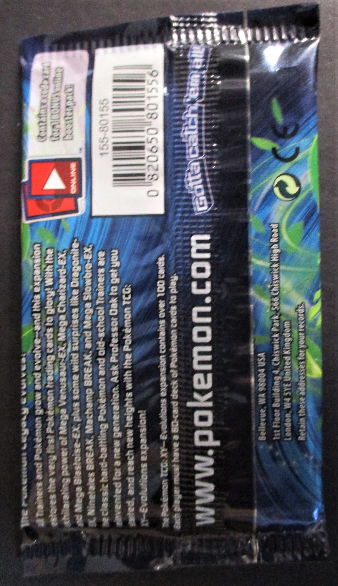 Evolutions XY Booster Pack