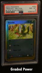 Treecko Black Star Promo PSA 8 REVERSE HOLO (7610) 003
