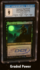 Vampire Nighthawk CGC 9 QUAD++ Foil (9039) JAPANESE