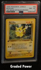 Pikachu Jungle 1st Ed. W Stamp PSA 8 (7649) 60/64