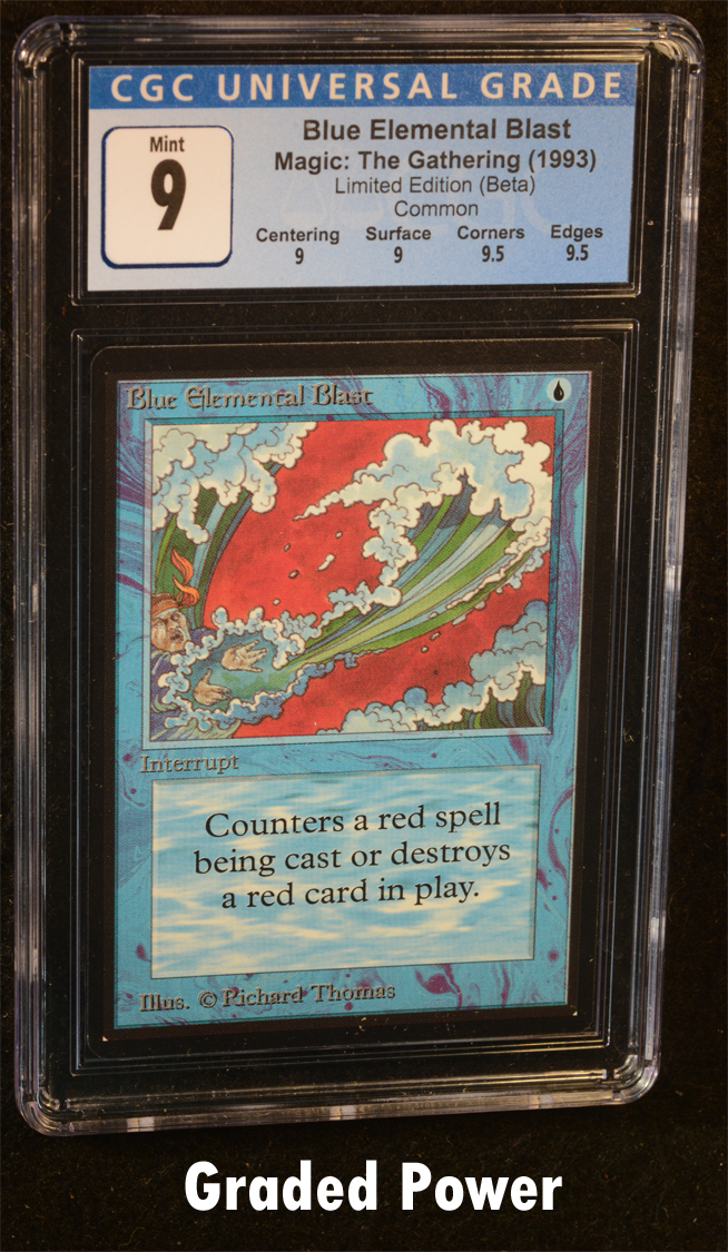 Blue Elemental Blast CGC 9 Quad ++