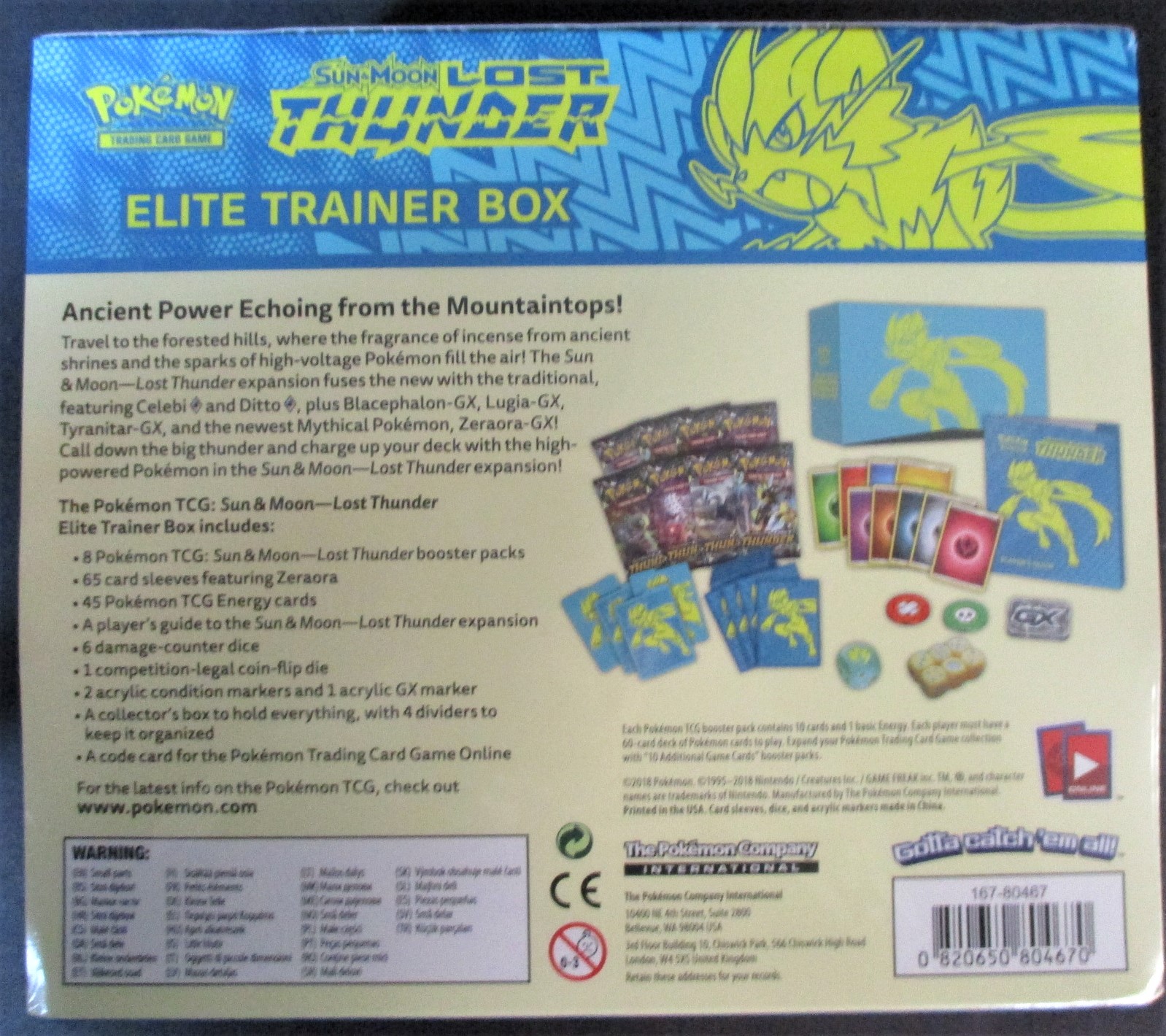 Sun & Moon Lost Thunder Elite Trainer Box