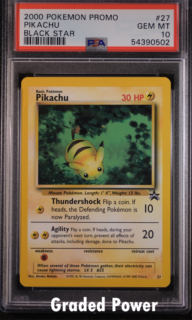Pikachu PSA 10 Black Star Promo #27