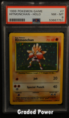 Hitmonchan PSA 8 HOLO (7751) 7/102