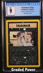 Professor Elm Best of Game CGC 9 Reverse Holo (9134)