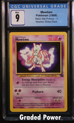 Graded buying mewtwo pokemon card