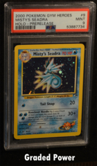 Misty's Seadra Gym Heroes Prerelease PSA 9 HOLO (7734) 9/132
