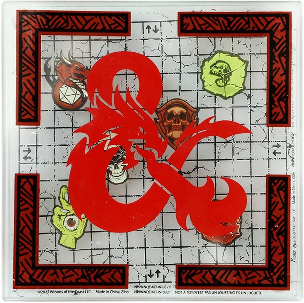 D&D Stacking Glass Coaster Set of 4 New