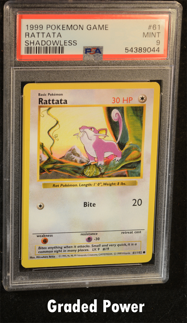Rattata SHADOWLESS PSA 9 (9044) #61 - Pokemon Graded Cards » Base 