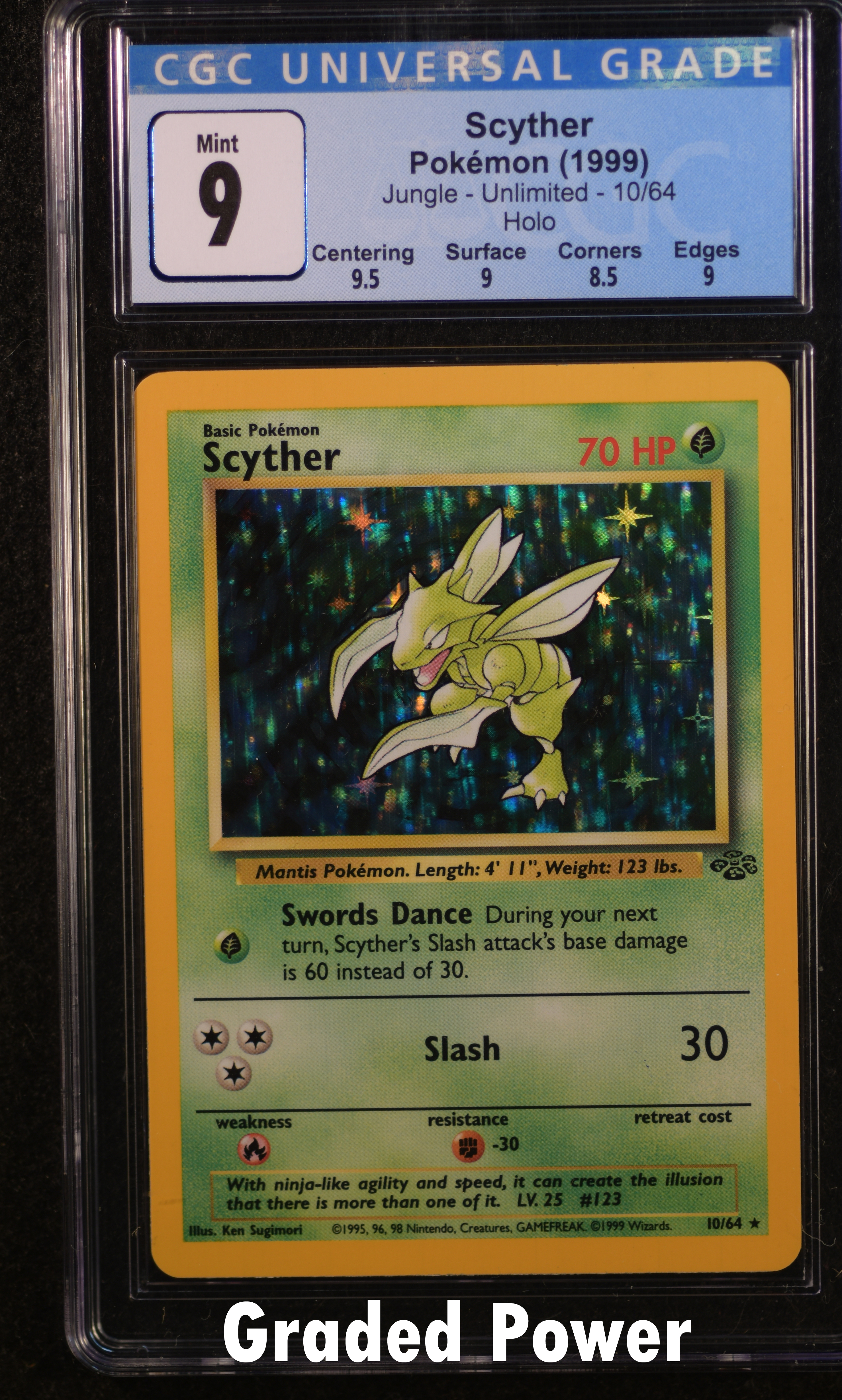 Scyther CGC 9 Holo (9180) 10/64