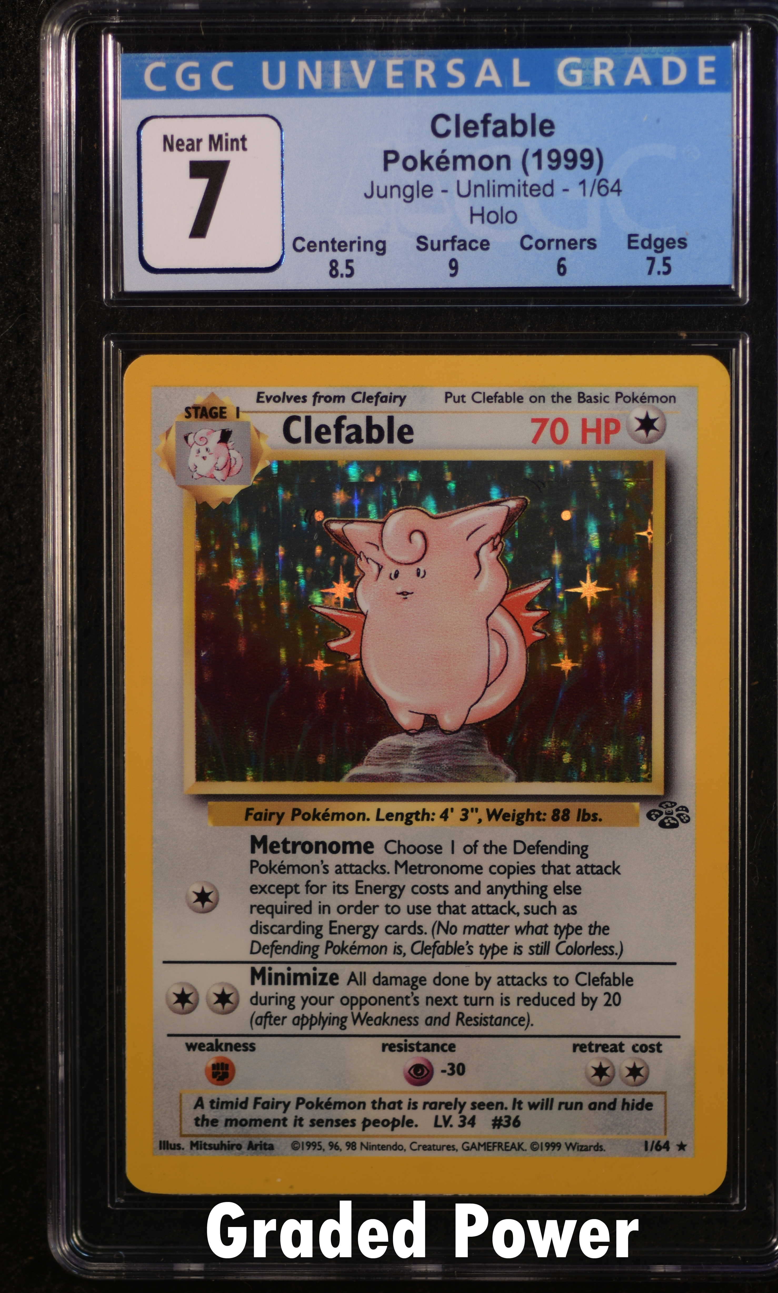 Clefable CGC 7 Holo (9171) 1/64
