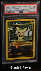 Pichu Black Star Promo PSA 8 REVERSE HOLO (7700) #35