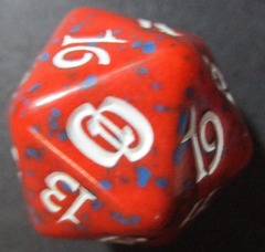 Planar Chaos 22mm Spindown Dice (Red)