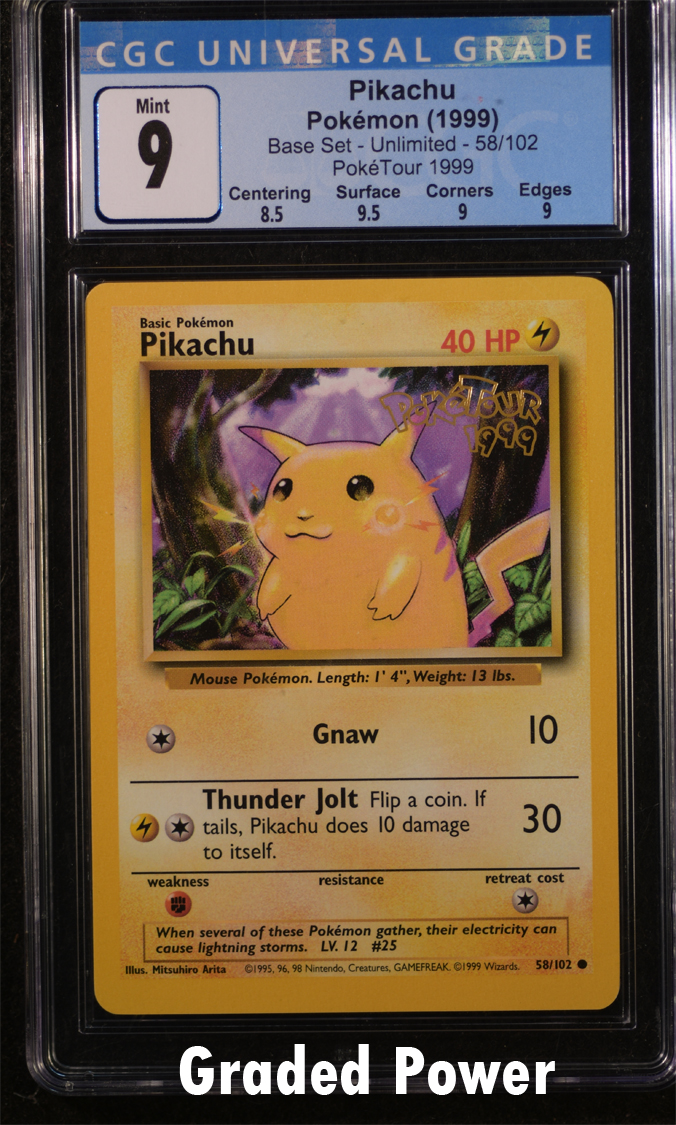 Pikachu PokeTour 1999 CGC 9 (9263) 58/102