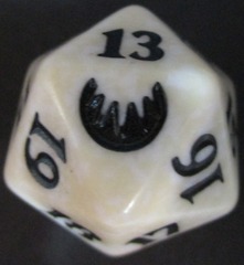 Magic Origins 22mm Spindown Dice (White)