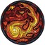 MTG Pinfinity Stained Glass Mountain Red Symbol LE AR-Enhanced Pin #63