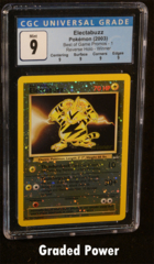 Electabuzz Reverse Holo Winner CGC 9 QUAD (9088)