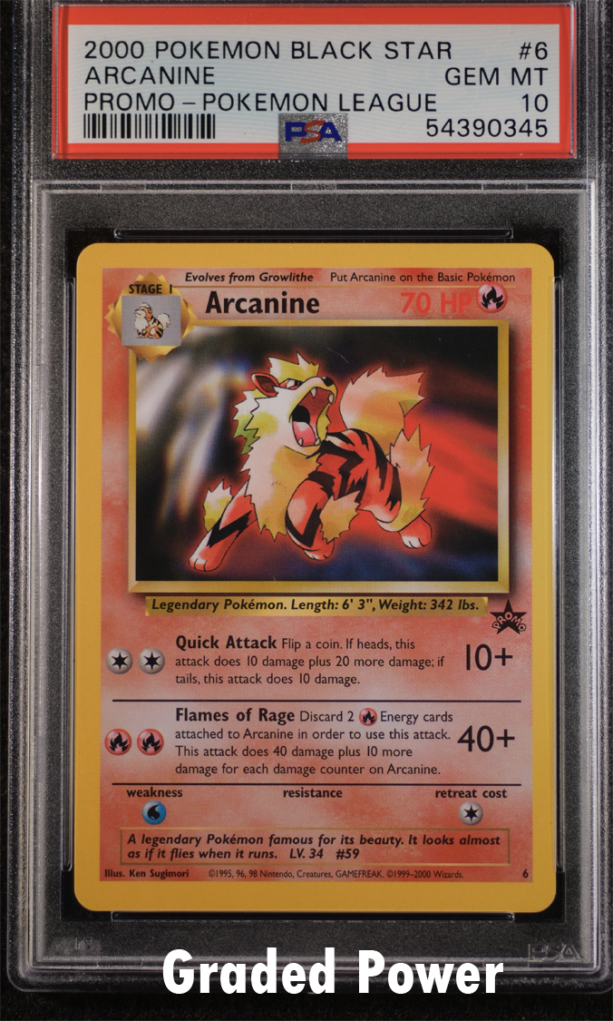 Pokemon Aquapolis Arcanine PSA shops graded holo