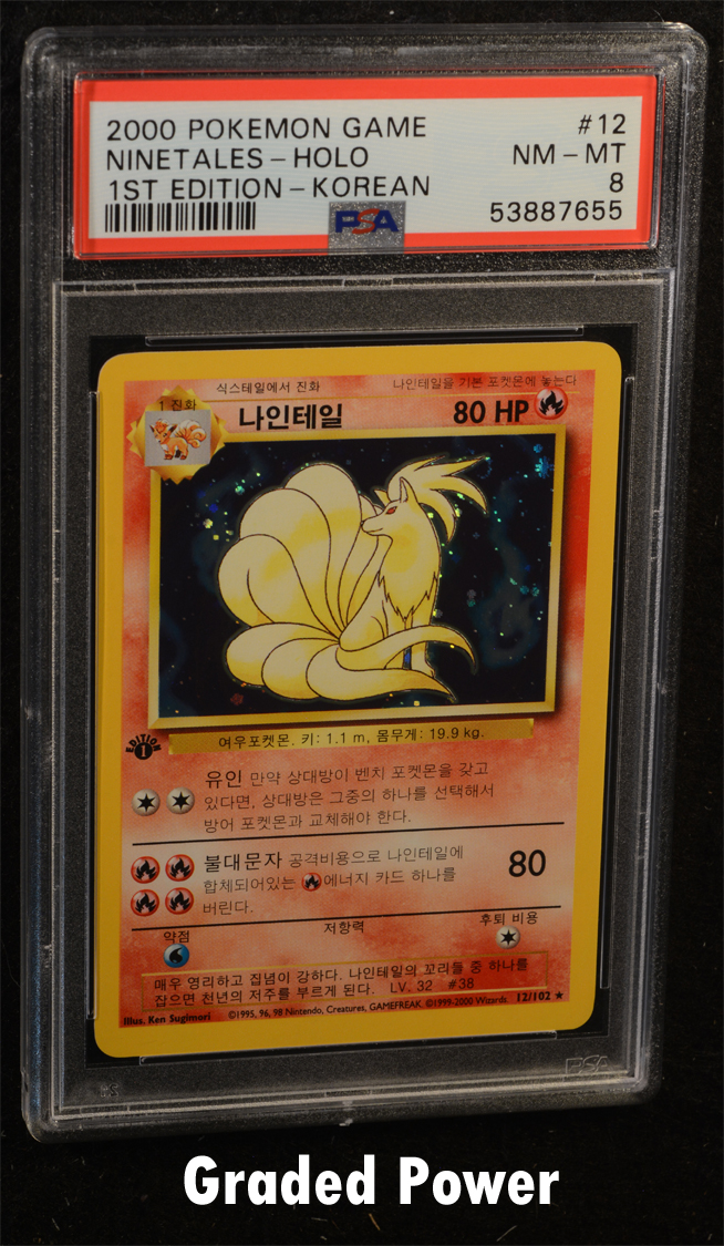 Graded Pokemon store card ninetails