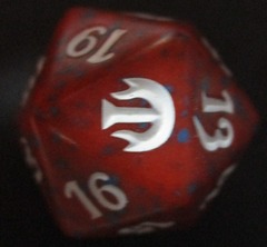 Journey Into Nyx 22 mm Spindown Dice (Red)