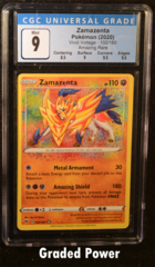 Zamazenta CGC 9 Holo Amazing Rare (7037) 102/185