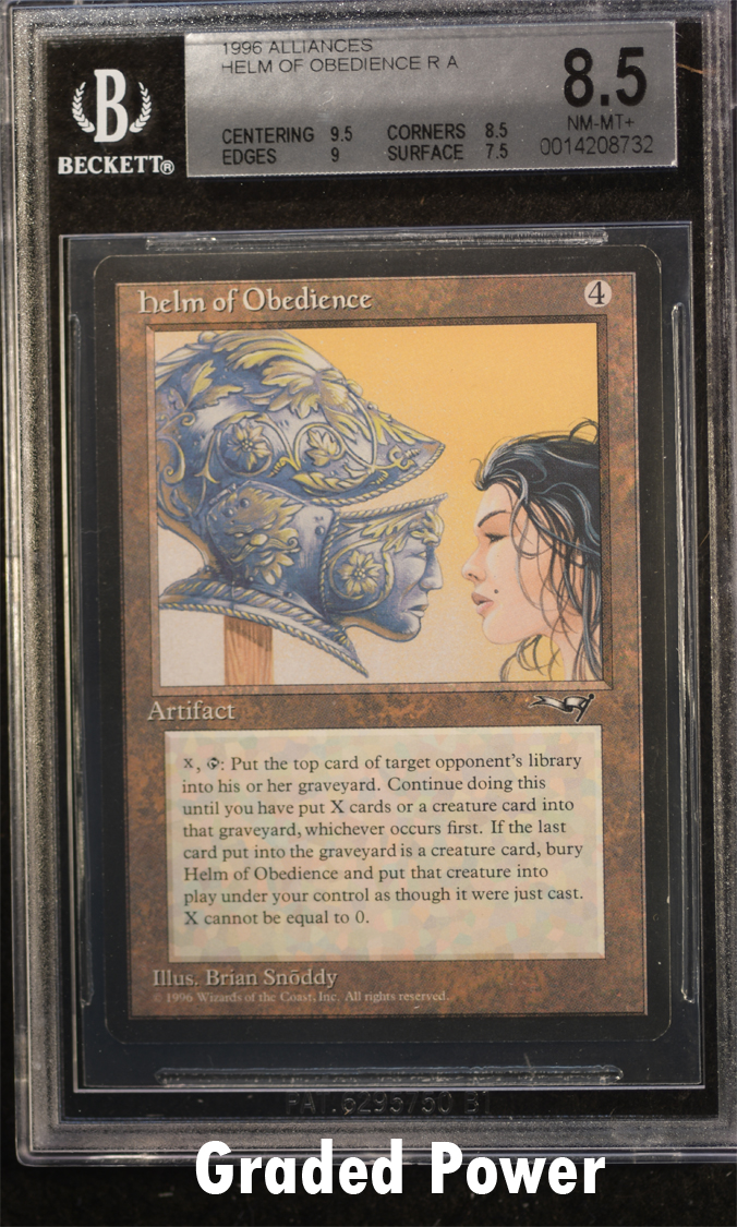 Helm of Obedience 8.5 (8732) - Magic Graded Cards » Alliances - Graded Power