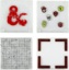 D&D Stacking Glass Coaster Set of 4 New