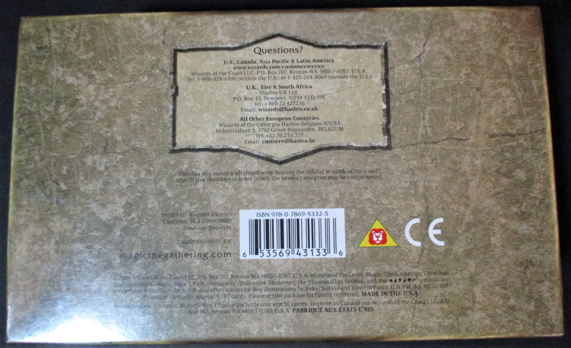 Zendikar Booster Box SEALED