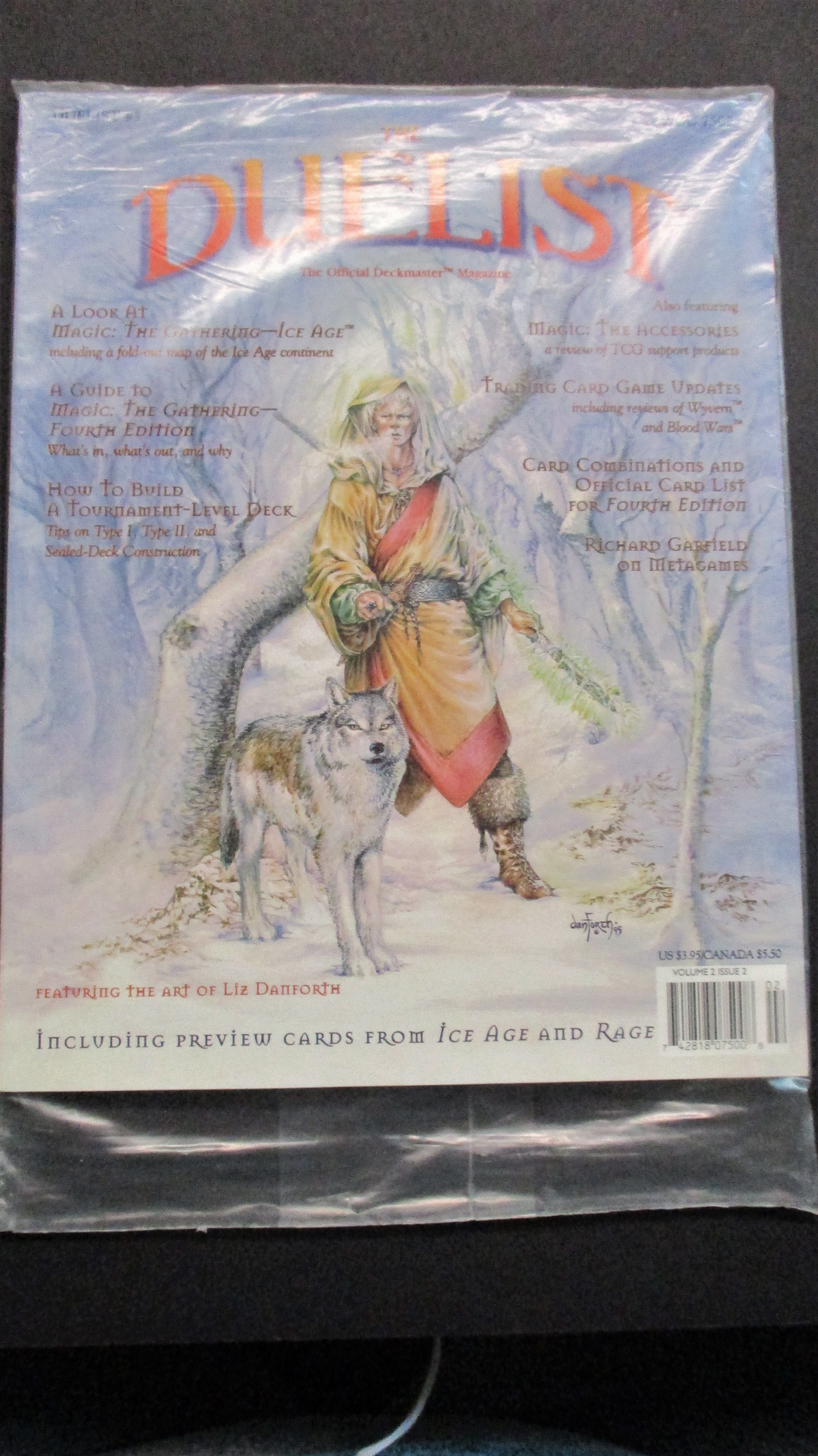 The Duelist The Official Deckmaster Magazine #5 In Bag with Cards Volume 2 Issue 2 NM